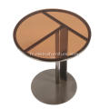 Salon Table basse en verre brun transparent